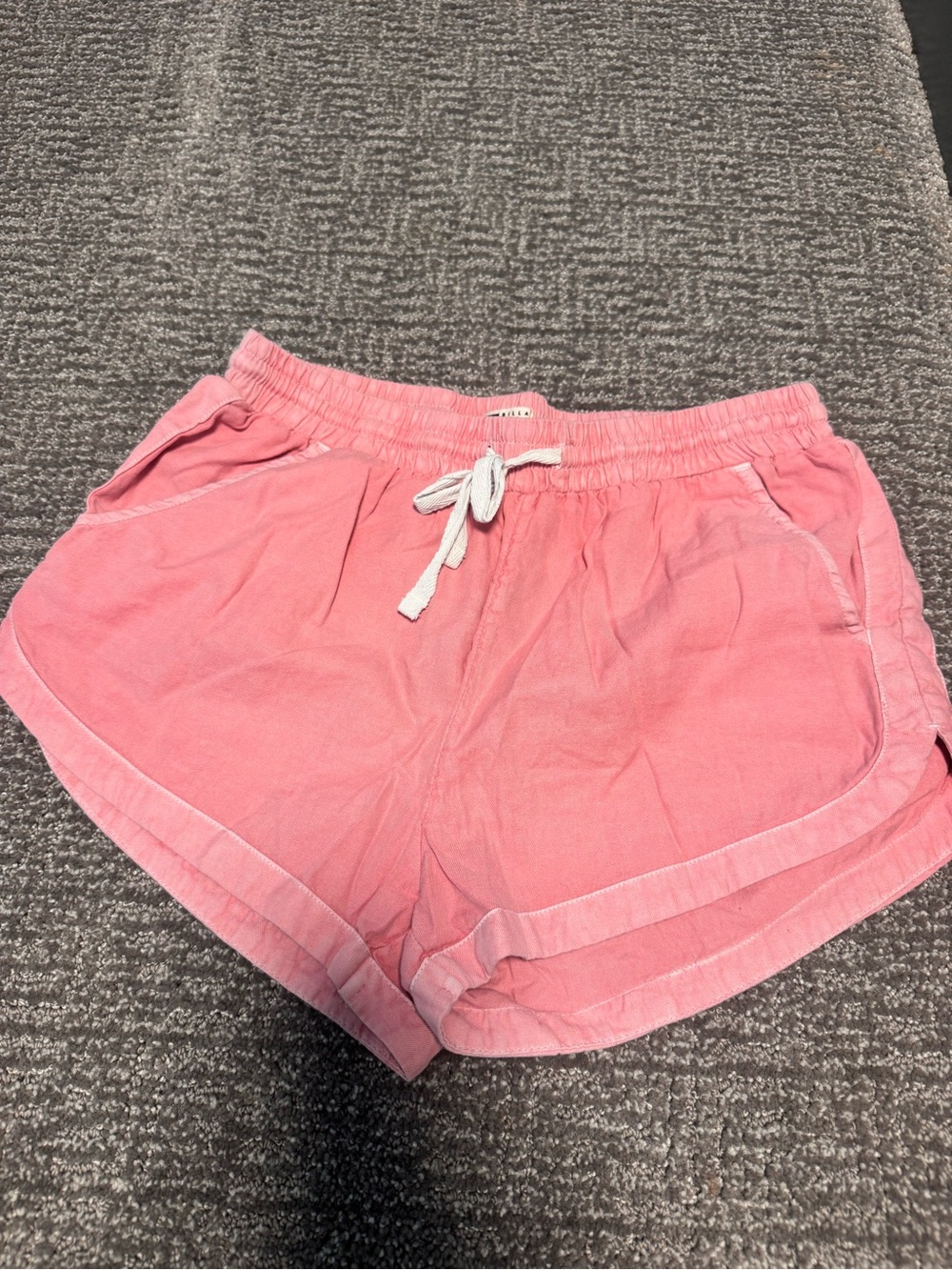 Billabong Women's Pink Drawstring Lounge Shorts - Picture 2 of 4
